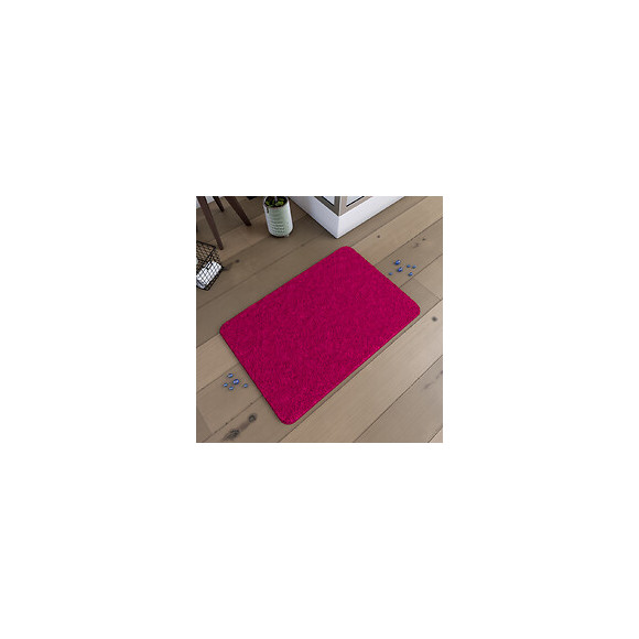 Tapis De Bain 60x90cm Antidérapant Et En Microfibre - Subtil Fuschia