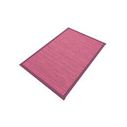 Tapis De Bain 80x50cm Antidérapant Et 100% Bambou - Kourou Rose