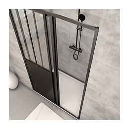 Pack Paroi Porte De Douche 120x200 Cm + Receveur 80x120 Cm-workshop Sliding 120 + Moon Linear 120-80