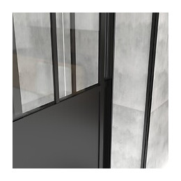 Pack Paroi Porte De Douche 120x200 Cm + Receveur 80x120 Cm-workshop Sliding 120 + Moon Linear 120-80