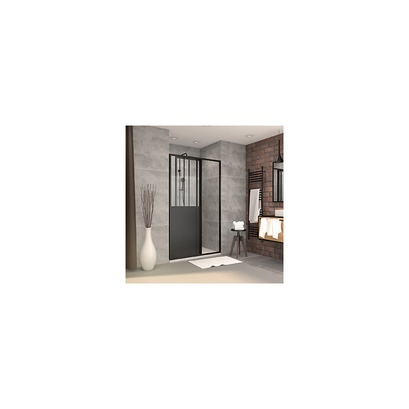 Pack Paroi Porte De Douche 120x200 Cm + Receveur 90x120 Cm-workshop Sliding 120 + Moon Linear 120-90
