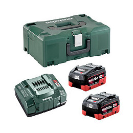 Pack Energie Metabo 2 Batterie 5,5 Ah Lihd + Chargeur Asc 145 + Coffret Metabox