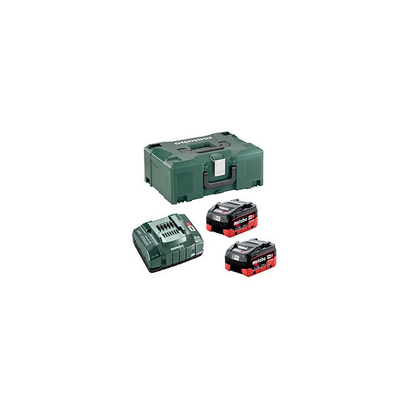 Pack Energie Metabo 2 Batterie 5,5 Ah Lihd + Chargeur Asc 145 + Coffret Metabox
