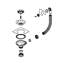 Sierra Évier 1 Grande Cuve Seule 76x50 En Résine Noir