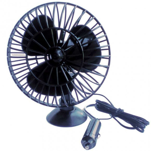Mini Ventilateur Oscillant 12 Volts À Ventouse