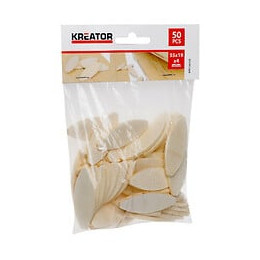 Lot De 50 Lamelles Bois 45 X 15 X 4 Mm