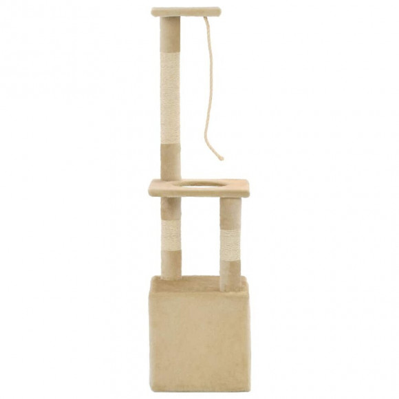 Arbre À Chat Avec Griffoirs En Sisal 109 Cm Beige - Accessoires Pour Chats - Meubles Pour Chats - Beige - Beige