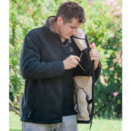 Blouson Doublé Polaire Noir Taille 5 Ou Xl