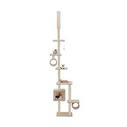 Arbre À Chat Avec Griffoirs En Sisal 260 Cm Beige - Accessoires Pour Chats - Meubles Pour Chats - Beige - Beige