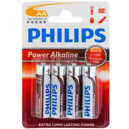 Pile Philips Lr6  Aa  Alcaline 4pcs