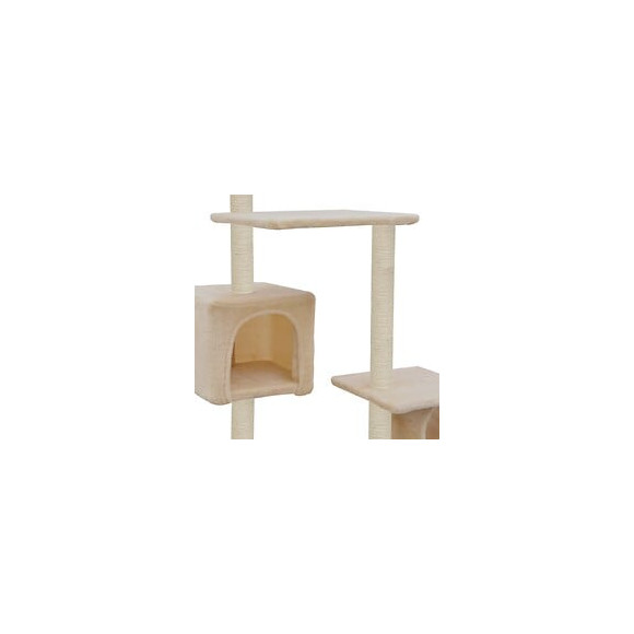 Arbre À Chat Avec Griffoirs En Sisal 260 Cm Beige - Accessoires Pour Chats - Meubles Pour Chats - Beige - Beige