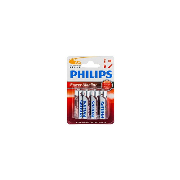 Pile Philips Lr6  Aa  Alcaline 4pcs