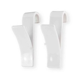 Crochet Pour Sèche Serviette Blanc 2 Pcs