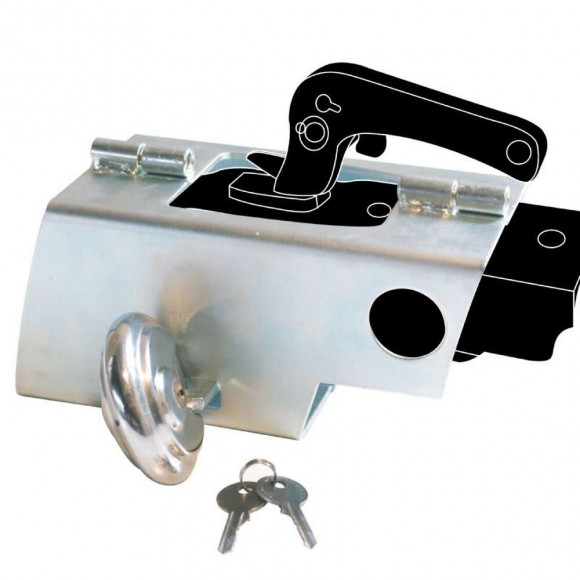 Antivol Universel Pour Tete D'attelage Avec 2 Clefs