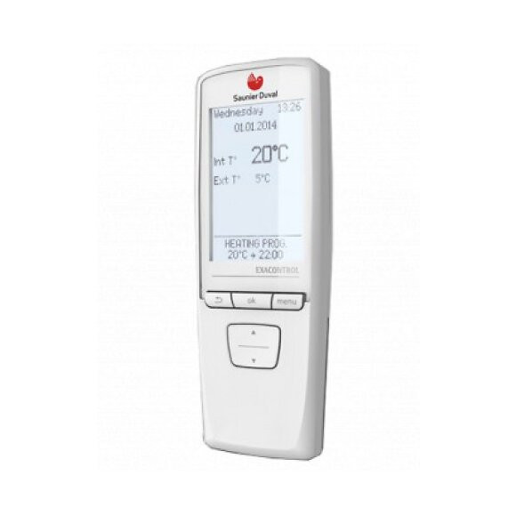 Thermostat D’ambiance Sans Fil Modulant Programmable Exacontrol E7r B-b Saunier Duval