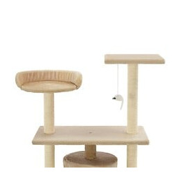 Arbre À Chat Avec Griffoir En Sisal 95 Cm Beige - Accessoires Pour Chats - Meubles Pour Chats - Beige - Beige