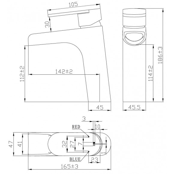 Jungle Mitigeur Lavabo Cascade Bas Chromé