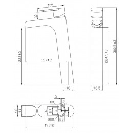 Jungle Mitigeur Lavabo Cascade Haut Chromé