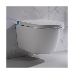 Pack Wc Avec Cuvette Lavante - Façade En Verre Noir-wc Japonais