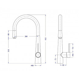 Fame Mitigeur Évier À Douchette Chromé