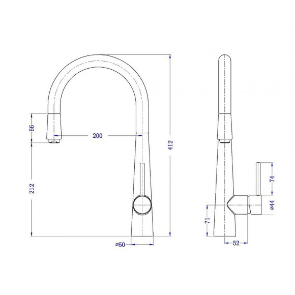 Fame Mitigeur Évier À Douchette Chromé