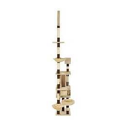 Arbre À Chat Avec Griffoirs En Sisal 246-280 Cm Beige Et Marron - Accessoires Pour Chats - Meubles Pour Chats - Beige - Beige