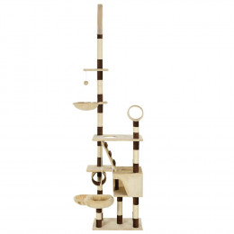 Arbre À Chat Avec Griffoirs En Sisal 246-280 Cm Beige Et Marron - Accessoires Pour Chats - Meubles Pour Chats - Beige - Beige