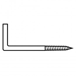 Gond À Visser Plastifié Blanc Filet Bois Vissal 2,5x25mm  Lot De 13 Gonds