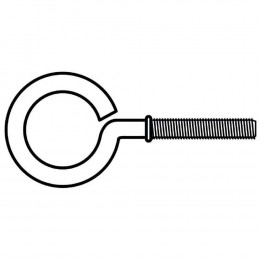 Piton À Visser Zingué Filet Métrique Vissal 4x35mm  Lot De 4 Pitons