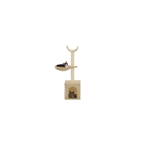 Arbre À Chat Avec Griffoirs En Sisal 105 Cm Beige - Accessoires Pour Chats - Meubles Pour Chats - Beige - Beige