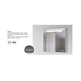 Miroir Rectangle 60x80 Cm À Led Et Musique Par Enceintes Bluetooh - Cosmos