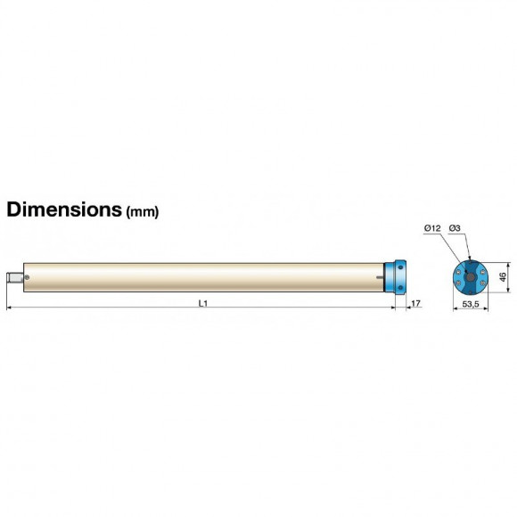 Moteur Filaire Came Mondrian 5 À Réglage Mécanique 30 Nm