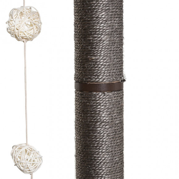 Arbre À Chats Design Contemporain Griffoirs Grattoirs Sisal Naturel Centre D'activités Niche Plate-formes Jeu Boules Suspendu