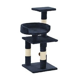 Arbre À Chat Avec Griffoirs En Sisal 65 Cm Bleu - Accessoires Pour Chats - Meubles Pour Chats - Bleu - Bleu