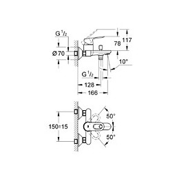 Mitigeur De Baignoire Bauloop Grohe