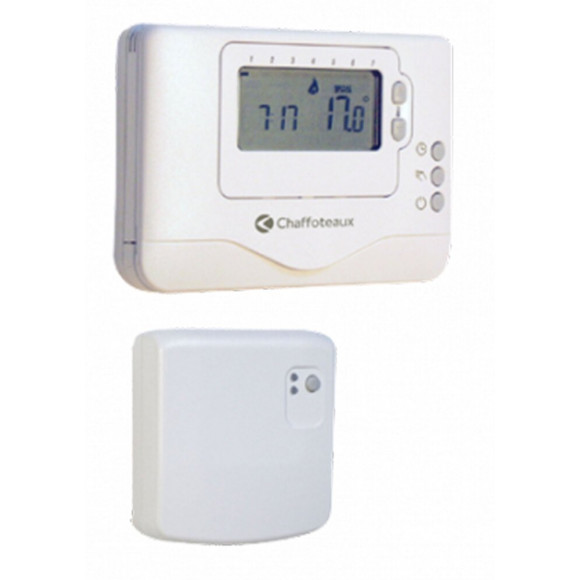 Thermostat D’ambiance Sans Fil Contact Sec Programmable Easy Control R Chaffoteaux Compatible Toutes Chaudières
