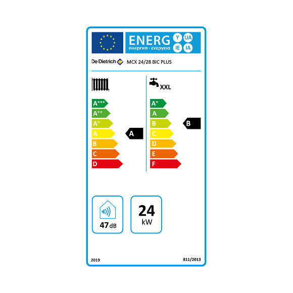 Chaudière Gaz Condensation Ballon Mcx Bic Plus De Dietrich 24 Kw Nue (sans Ventouse, Douilles Et Dosseret)