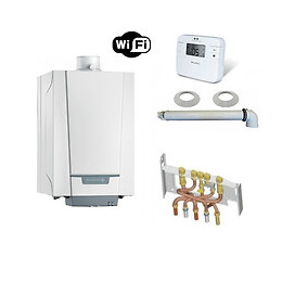 Chaudière Gaz Condensation Naneo Pmcs De Dietrich 24 Kw Complète (ventouse + Douilles + Dosseret) Avec Thermostat Connecté