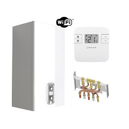 Chaudière Gaz Basnox Ballon Niagara C Nox Chaffoteaux 24 Kw / Cheminée Complète (douilles + Dosseret) Avec Thermostat Connec