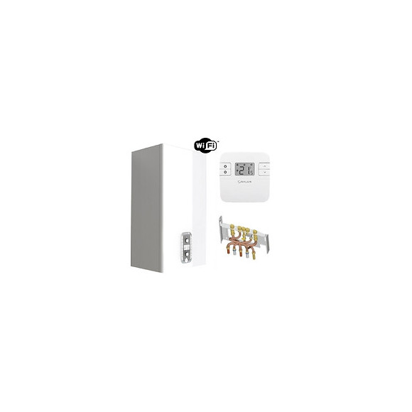 Chaudière Gaz Basnox Ballon Niagara C Nox Chaffoteaux 24 Kw / Cheminée Complète (douilles + Dosseret) Avec Thermostat Connec