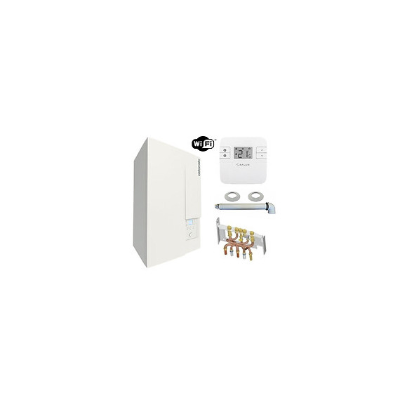 Chaudière Gaz Condensation Naema Naia 2 Micro 25 Kw Complète Propane (avec Ventouse + Douilles + Dosseret) Avec Thermostat Co