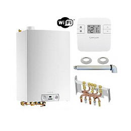 Chaudière Gaz Condensation Ballon Mcx Bic Plus De Dietrich 24 Kw Complète (ventouse + Douilles + Dosseret) Avec Thermostat Co