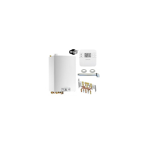 Chaudière Gaz Condensation Ballon Mcx Bic Plus De Dietrich 24 Kw Complète (ventouse + Douilles + Dosseret) Avec Thermostat Co