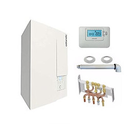 Chaudière Gaz Condensation Naema Naia 2 Micro 25 Kw Complète Propane (avec Ventouse + Douilles + Dosseret) Avec Thermostat Fi