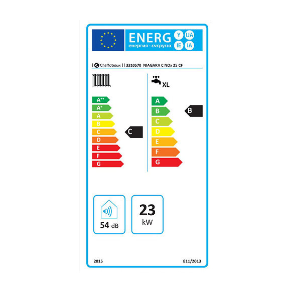 Chaudière Gaz Basnox Ballon Niagara C Nox Chaffoteaux 24 Kw / Cheminée Nue (sans Douilles Et Dosseret)