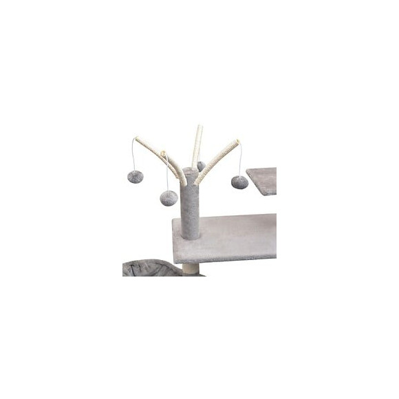Arbre À Chat Avec Griffoirs En Sisal 125 Cm Gris - 170480 - Gris
