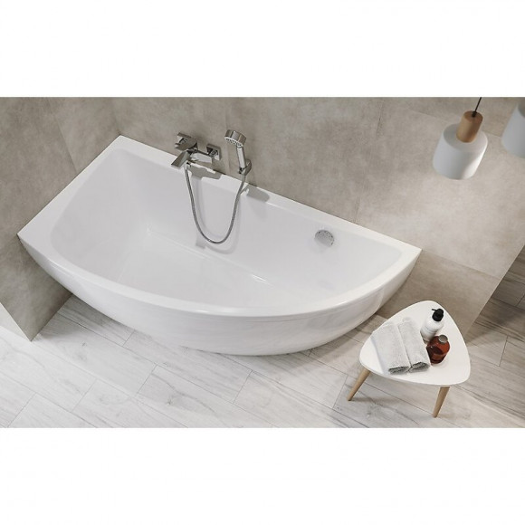 Baignoire Blanche Gain De Place + Jupe 140*75 Gauche