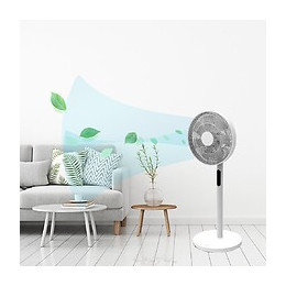 Ventilateur Sur Pied Welly Blanc  H90cm