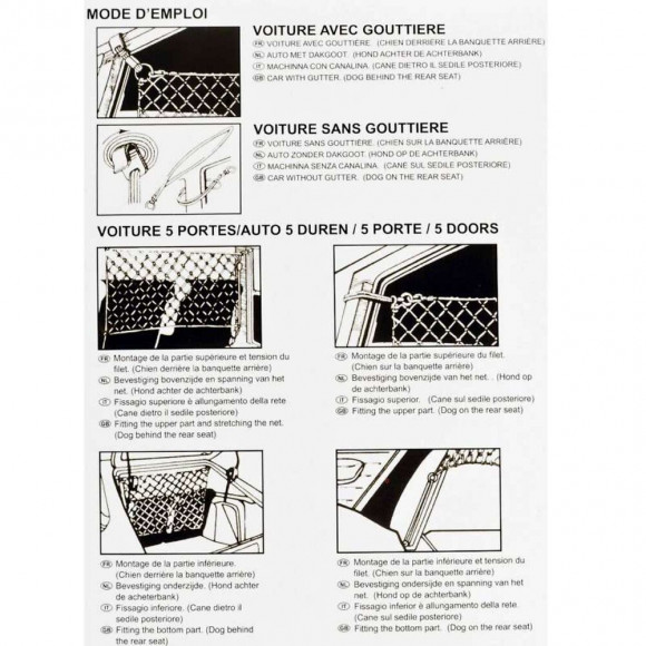 Filet Pare Chien Pour Véhicule