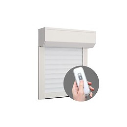 Volet Roulant Pvc H220 Cm X L120 Cm Radio Sans Fil Blanc